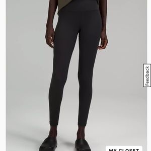 Lululemon High Rise black align leggings 28”